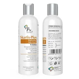 Fixderma Skarfix Plus Brightening Body Wash with 4% Actives (Kojic Acid, Niacinamide Acid, & Vitamin E) | Body Wash Shower Gel for Women & Men | For Hyperpigmentation & Acne Marks - 200ml (Pack of 2) image 5