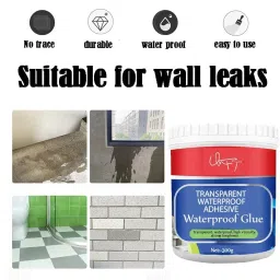 Crack Seal Agent with Brush Transparent Waterproof Resin Epoxy for Roof Leakage Crack Seal Glue Roof Water Leakage Solution Water Proof Glue for Waterproofing image 2