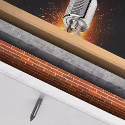 STOIQE Multipurpose Manual Steel Nail Gun With 100 Nails,Wall Fastening Tool For Cement Wall, Portable Mini Nail Shooting Machine Home DIY Woodworking (NAIL GUN FULL SET) image 2