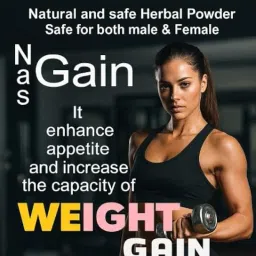 Gain Pure Herbal Powder, Eight Gain Supplement, 100% Natural, Black image 2