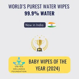 Eddie & Holly 99.9% Water Baby Wet Wipes | 2X Larger & 3X Thicker | 100% Plant based Fabric | Unscented | Zero Rash Wipes | Wipes for New Born Baby & Mother | Suitable for Sensitive Skin (4 X 60) image 1