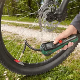 Bosch Easy Pump Cordless Bike Tyre Inflator/Air Pump/Mini Compressor (3.0 Ah Battery, 3.6 Volt, Autostop Function, 150 PSI, 10.3 bar, LED, Rechargeable via USB-C Cable, in Carton Box) image 3