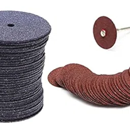 DIY Crafts Pack 72 Pcs, Black Colour, Cut-Off Wheels Thick, Cutting Wheel Cut Off Discs Coated Rotary Tools with Mandrel for Dremel (As(Pack 72 Pcs, Black Colour) image 4