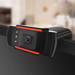 TECHNOVIEW Crisp Pro Digital Zoom 720P Web Camera with 5P HD Quality Lens, CMOS Image Sensor, 24 FPS Video Resolution, Built-in Mic, Auto White Vision, Night Vision and Manual Switch for LED (Black) image 3