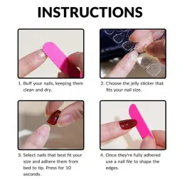 24-Pcs Reusable Fake Press-On Nails, for Baby Girls | Safe & Cute Artificial Nails | Pre-Glued, Easy to Apply & Remove | Perfect for Birthday Gifts & Playdates | Pack of 2 image 2