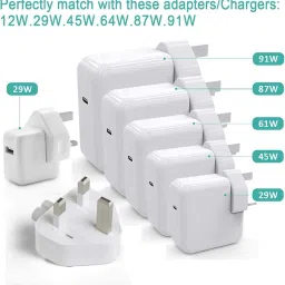 Etzin Mac AC Power Charger Adapter United Kingdom Wall Folding Plug Duckhead, 3 Pin UK Plug Converter Travel Charger UK Standard Adapter Compatible with MacBook Air/Mac iBook/iPhone/iPod EPL-1004P image 5