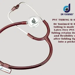 Dr Yonimed Microtype Stethoscope (Brown) Silver Finished For Doctor/Nurse/Students image 3