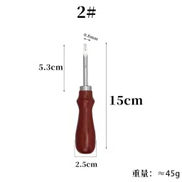 MIPPO® Edge Beveler Skiving Beveling Knife Cutting With Tool Working Craft Leather Handle 0.8mm/1mm/1.2mm/1.5mm image 1