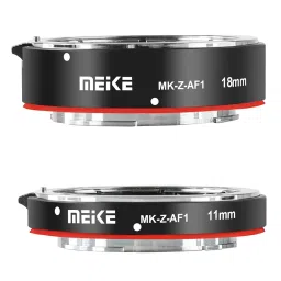 Meike MK-Z-AF1 Metal Auto Focus Macro Extension Tube Adapter Ring (11mm+18mm) Compatible with Nikon Z6 Z7 image 1