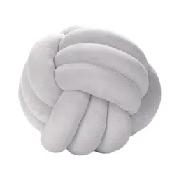 The Style SutraKnot Pillow Ball Cushion Round Throw Pillow for Bedroom Sofa Home Decoration Light Gray|Home & Garden | Home Decor| Pillows image 3