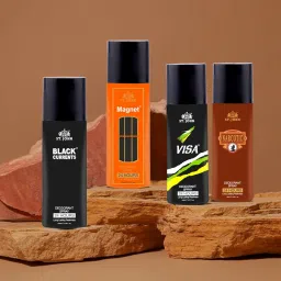 ST. JOHN Visa and Black Currents Deodorant for Men | Citrus, Spicy & Woody 24 Hours | Long Lasting Smell Deo | Pack of 2 (Combo Pack) 150ml Each (300ml) image 5