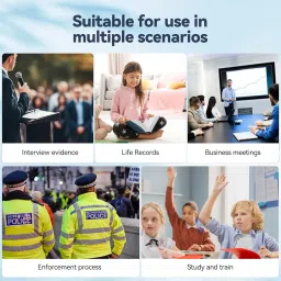 Mini Body Worn Camera 2K/1440P HD, 32GB Small Body Camera 7H Recording, Premium Portable Body Cam with Night Vision&Motion Detection Wearable for Office iHome Security Guard Pet Records image 4