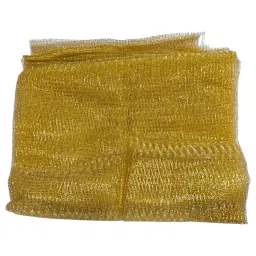 CRAFTY WHEELS Packing Net Fabric Cloth Roll Mesh (8 Mtr) for Wrapping Trays, Basket, Trousseau Packing, Decorations, Flower Making, Gift Wrapping, Room/Hall Decor Golden, Solid image 1