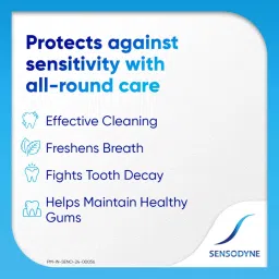 Sensodyne Toothpaste: Fresh Gel Sensitivity Relief Toothpaste for everyday cool freshness,Dentist Recommended Brand, 150 gm image 5