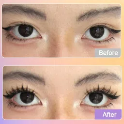 MAYCREATE® 100PCS Wispy Lash Clusters Natural Eyelash Clusters C Curly Fairy Cluster Lashes with Spikes Eyelashes DIY Lash Extension Natural Look Wispy Manga Lashes at Home image 5