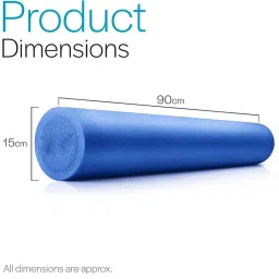 Rilekh Foam Roller 90cm For Gym and Home Workout, Deep Tissue Massage For Physical Therapy Exercise & Back Pain Massager Pain Relief Best For Muscle Recovery image 2