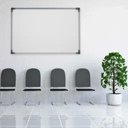 Nechams® Non-Magnetic White Board Slate for use as Children slate, Memo board | Dry Erase Marker Board, Dry erase slate | Budget series | Good for Children, and Students Home, School, College, Institution 1.5x1ft image 3