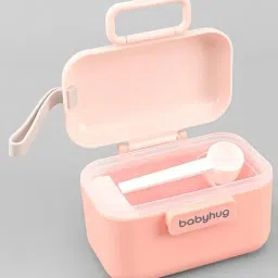 Babyhug Milk Powder Container with Spoon - Pink image 4