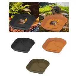 MERISHOPP Reptile Water Dish Tortoise Water Bath Bowl for Terrapin Tortoises Terrapins Black|Pet Supplies|Reptile Supplies image 5