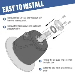 Hydraulic Helm Seal Service Kit HP6032 for Seastar HH5271, HH5272, HH5273, HH5261,HH5262, Compatible with Baystar HH4514, HH4314 and HH4513 image 4