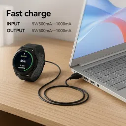 T Tersely Watch Replacement USB Charger 1M Cable Charging for Garmin Vivoactive 3 4 4S, Fenix 7 7X 6 6S Pro 5 5X Plus, Forerunner 955 935 945, Vivomove 3 3S, Vivosport, Venu sq/Instinct 2 2S image 4