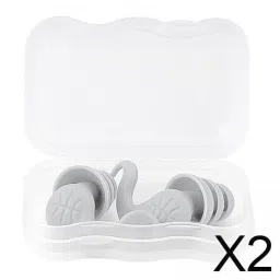 calandis Calandis™ 2Xswimming Ear Plugs With Box Reusable For Sleeping Diving Bathing Gray | Ear Plugs | Ear Plugs & Ear Muffs | Personal Protective Equip/Ppe | Facility Maintenance & Safety image 1