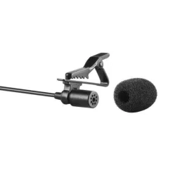 Boya ByM1 Auxiliary Omnidirectional Lavalier Condenser Microphone with 20ft Audio Cable (Black) image 3
