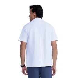 KNYA - Short sleeves short lab coat | Unisex | 3 Pocket | 100% Polyester | Perfect Fit | Anti Wrinkle | Lightweight | Durable (XL, Short Sleeves) image 1
