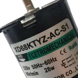 TRENDIVIBE Low Speed AC 220V 28W CW/CCW Micro Permanent Magnet Synchronous Motor 80RPM image 4