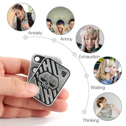 Stress Relief Toys Adults, Fidget Slider, Relaxation Fidget Toys Adults Portable Fidget Gifts Slider Applicable to Boys or Fathers Poker Toy (Silver) image 2