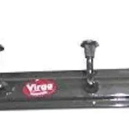 Bhagwati Alloy Steel Nice Looks, Nice Mood, Elegant Door/Wall 6 Hook Cloth Hanger with Screws (Deep Brown) - Set of 2 image 2