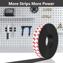 Marve Magnetic Tape, 15 Feet Magnet Tape Roll (1/2'' Wide x 15 ft Long), with 3M Strong Adhesive Backing. Perfect for DIY, Art Projects, whiteboards & Fridge Organization image 2