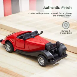 Amazon Brand – Metal Die Cast 1:37 Vintage Open Car | Red | Classic Collectable Model for Kids & Adults image 4