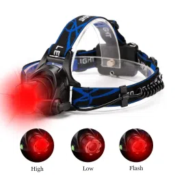 GaiGaiMall Hunting Red Light Headlamp Zoomable LED Headlight with 3 Lighting Mode and Water Resistant for Running Camping Hiking Reading. image 1