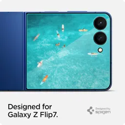Spigen EZ Fit Tempered Glass Screen Protector Guard For Galaxy Z Flip 7 [2 Pack] image 1