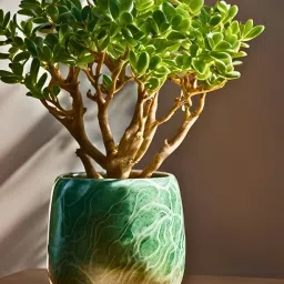 Live Holy Jade Plant, Indoor Outdoor, Small Size 20 cm, Low Maintenance Air Purifying, Without Pot, pack 1 image 5
