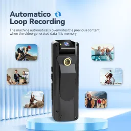 Mini Body Worn Camera 2K/1440P HD, 32GB Small Body Camera 7H Recording, Premium Portable Body Cam with Night Vision&Motion Detection Wearable for Office iHome Security Guard Pet Records image 5