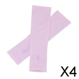SECRET DESIRE® 4x1 Pair Women Men UV Protection Anti Slip Arm Compression Sleeves Pink image 1