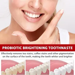 SP-6 Ultra+ Probiotic Brightening Toothpaste, Natural Teeth Whitening Formula, 120g image 2