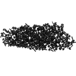 Meri Shopp 200 Pieces Black PVC Safety Eyes for Teddy Bear Doll Animal Toys 4MM image 1