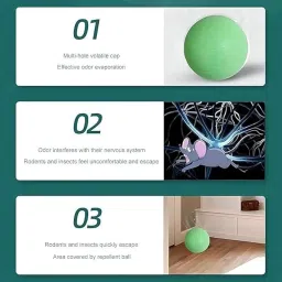 Rat Repellents Pills Mouse Repellent Peppermint Oil Mouse Squirrel Deterrent for Outdoor Garage, Rat Poisoning for Home, Repellent to Keep Rodents Out of Car, Rat Controller Pill (10) image 3