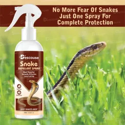 Snake Repellent Spray | 100% Natural & Non-Toxic | Long-Lasting 30+ Days Protection | Safe for Indoor & Outdoor Use | Eco-Friendly Snake Away Spray for Home image 3