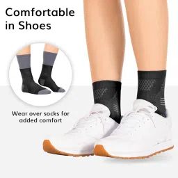 BraceAbility Neuropathy Socks for Women and Men - Toeless Compression Foot Neuropathy Socks, Peripheral Neuropathy Socks, Diabetic Neuropathy Socks, Arthritis Socks (L - Black) image 4