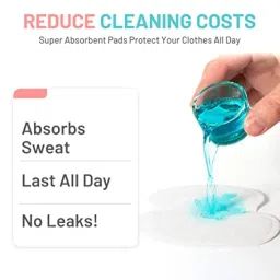 EcommerceHub™ Disposable Underarm Sweat Pads, Armpit Sweat Pads for Women and Men [50 PCS],Disposable Underarm Pads for Sweating Women,Comfortable,Non Visible,Long-Lasting. image 3