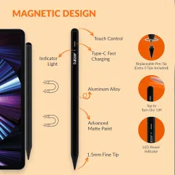 Tukzer Active 2nd Gen Stylus Pen iPad Pencil | Palm Rejection, Tilt Sensor, High Precision| for only iPad 2018 Onwards iPad(6/7/8/9/10) Air(3/4/5) Pro11(1/2/3/4) Pro12.9 (3/4/5/6) Mini(6/5) (Grey) image 5