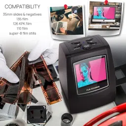 Tobo Film Scanner and Slide Digitizer - All in 1 22MP Slide Digital Film Slide Scanner, Image Converter, Compatible w/Super-8 Film, 126 KPK Film, Converts 35mm Slides and Negatives-TD-994IM. image 5