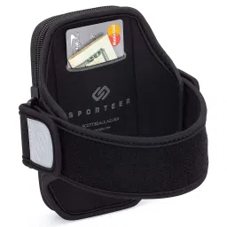 Sporteer Velocity V7 Running Armband - Compatible with iPhone 15, 15 Pro, 14, 14 Pro, 13, 13 Pro, iPhone12/12Pro, Galaxy S24, S23, S22 5G, Google Pixel, and Many More Mobile Phones - Fits Most Cases image 4