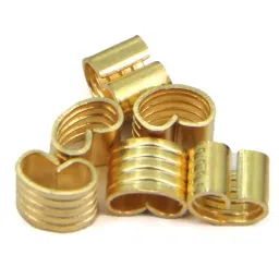 Zeberoxyz 10pcs Copper Buckle,Wire Cable Connector, Wire Cable Terminal Lightweight Compact Terminal Accessory for 3D Printer Parts (Copper Buckle) image 1
