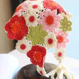 mittijoy Head Scarf for Women, Crochet Headband, Crochet Headband for Women Floral Head Scarf Stylish Bandana Lightweight and Breathable Versatile Accessory Perfect for Occasions image 5