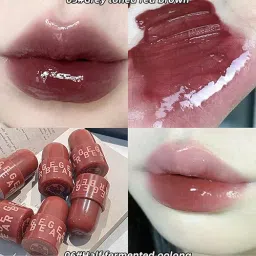 Seal Lip Jelly Lipstick for Women – Moisturizing Lip Mud, high-shine, lightweight, smooth application, non-sticky, nourishing, long-lasting, soft lips, glossy finish, comfortable wear, sheer tint, luminous glow, natural gloss, easy glide, beauty must-have. (04- Bingding Black Tea, 6g) image 4
